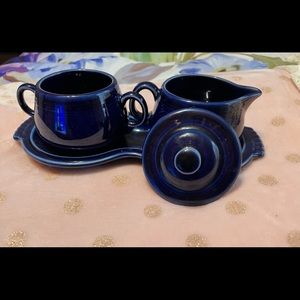 Fiesta Sugar & Cream set with tray